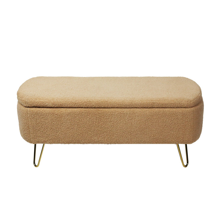 Mercer41 Latreva Upholstered Flip Top Storage Bench Wayfair